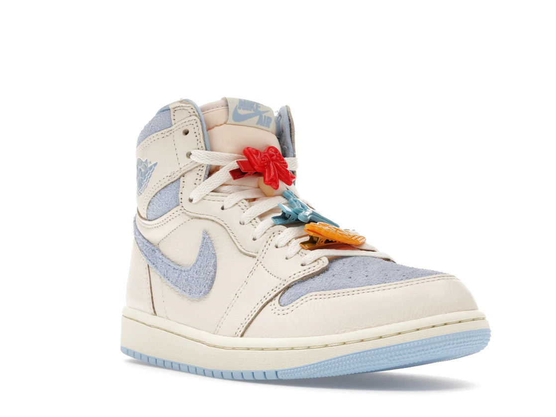 Jordan 1 Retro High OG Pale Ivory Psychic Blue (Women's) - vue secondaire A