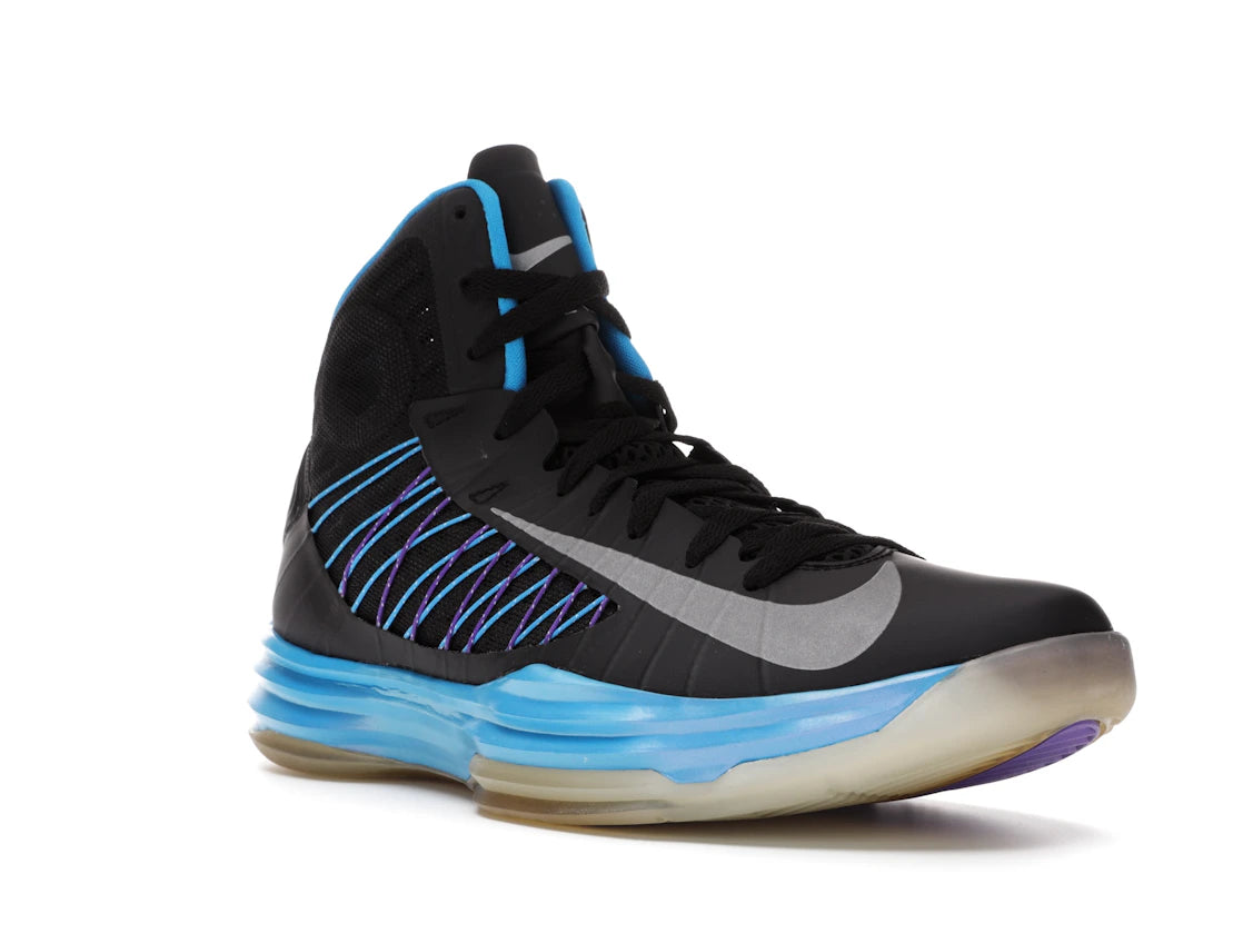 Nike Hyperdunk Plus Black Blue Glow - vue secondaire A