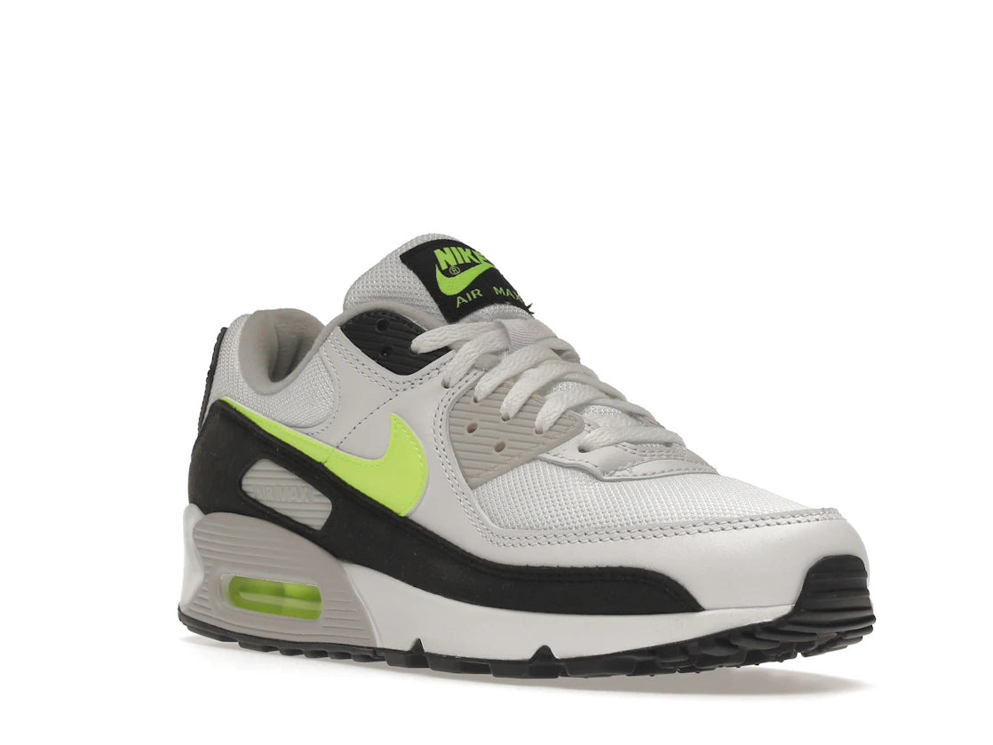 Nike Air Max 90 White Hot Lime - vue secondaire A