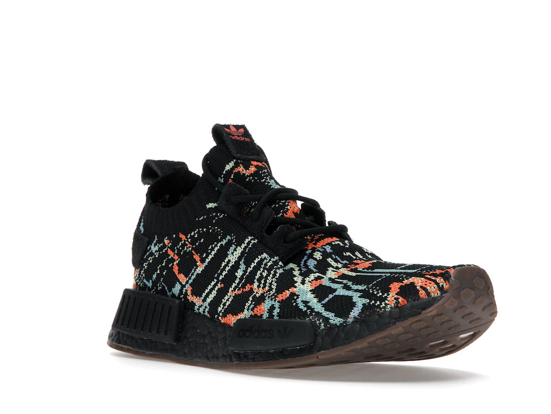 adidas NMD R1 Primeknit Black Multicolor - vue secondaire A