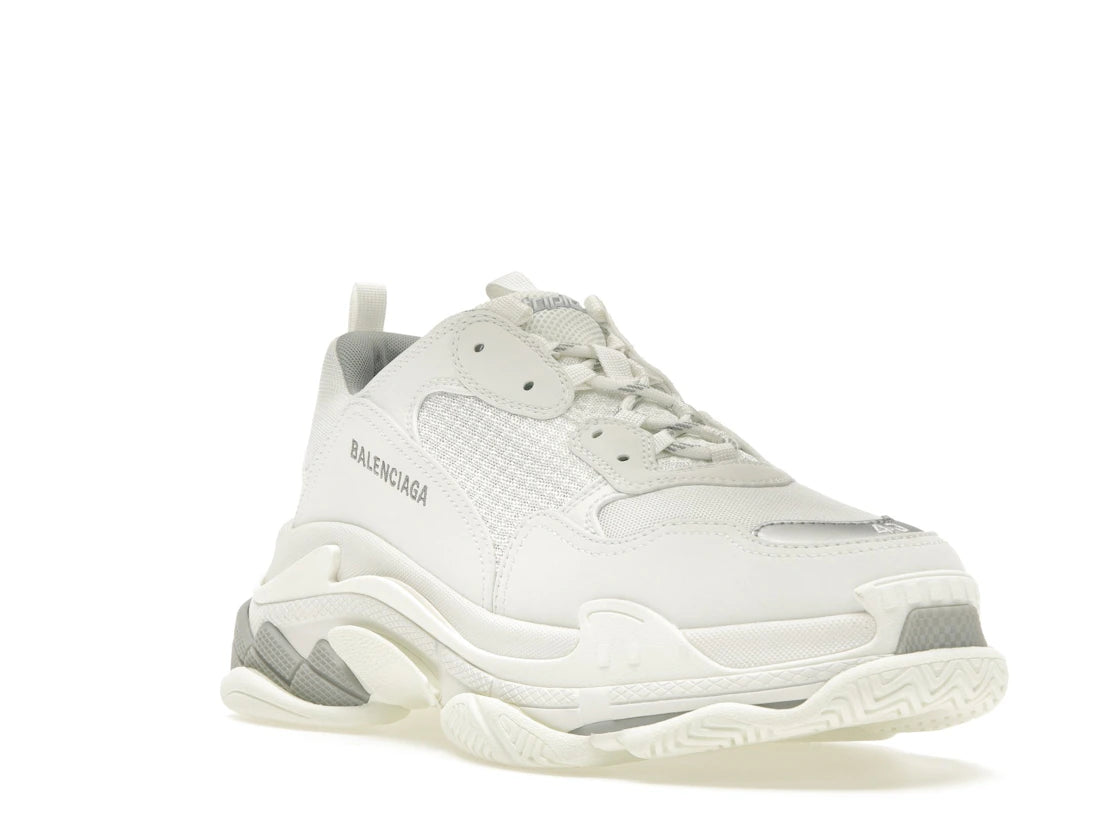 Balenciaga Triple S White Silver - vue secondaire A