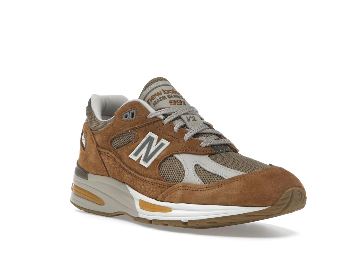 New Balance 991v2 MiUK Caramel Cafe - vue secondaire A