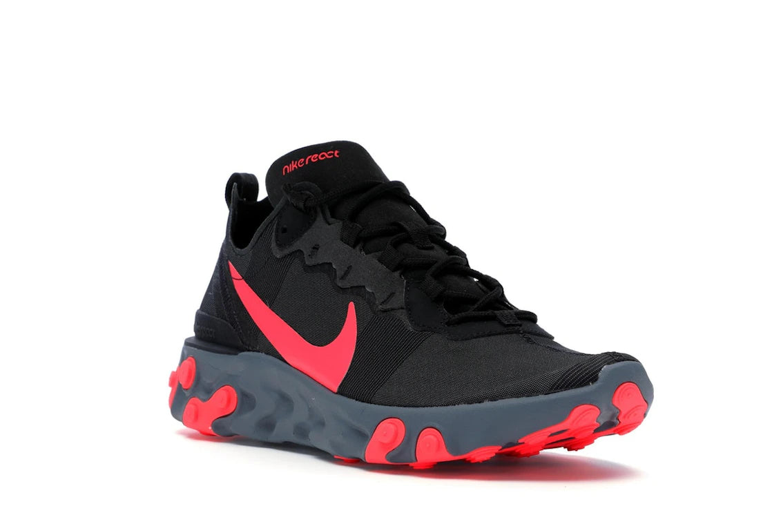 Nike React Element 55 Black Solar Red - vue secondaire A