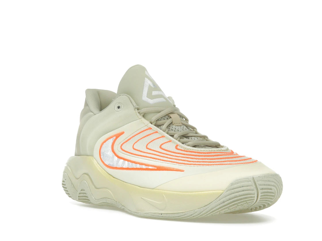 Nike Giannis Immortality 4 Light Khaki Alabaster Total Orange White - vue secondaire A