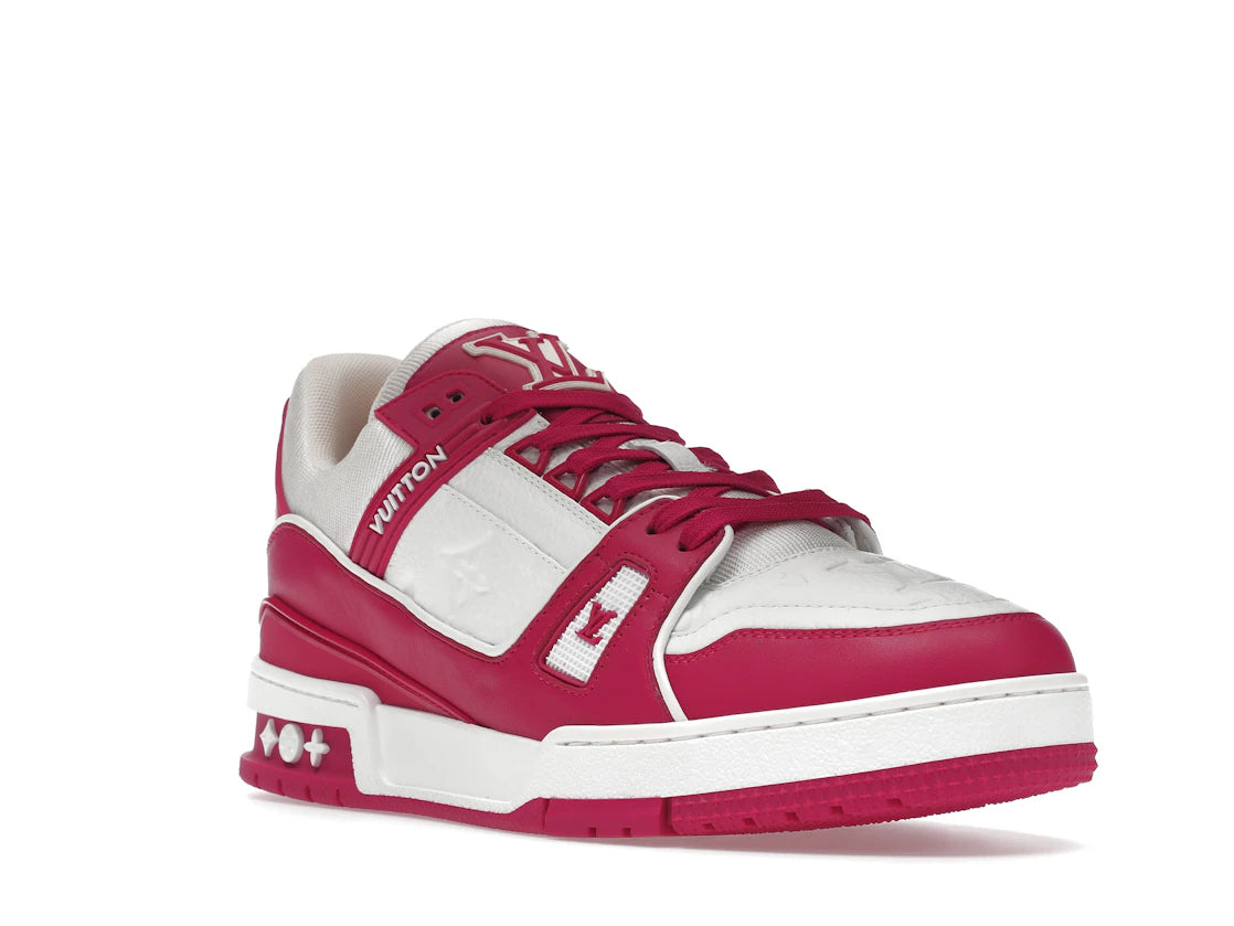 Louis Vuitton Trainer Low White Fuchsia - vue secondaire A