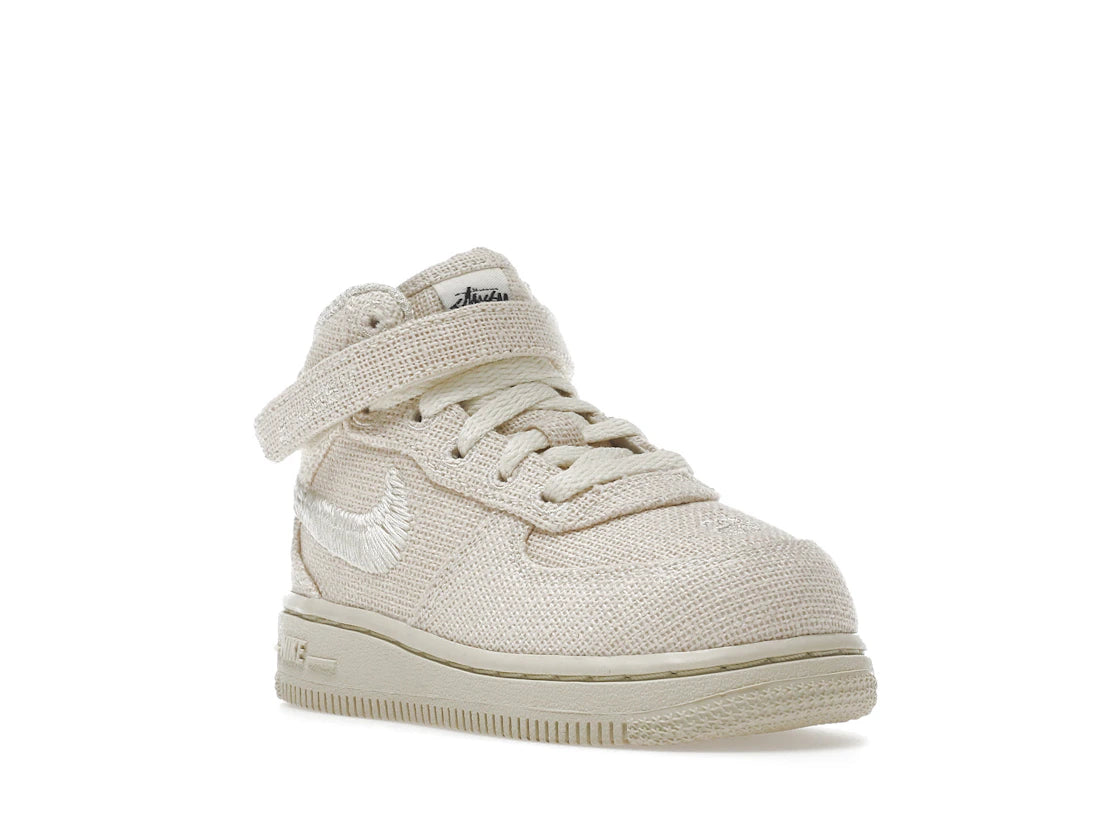 Nike Air Force 1 Mid Stussy Fossil (TD) - vue secondaire A