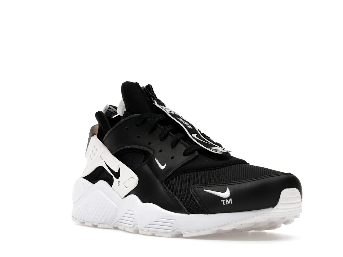 Nike Air Huarache Run Zip Black White - vue secondaire A