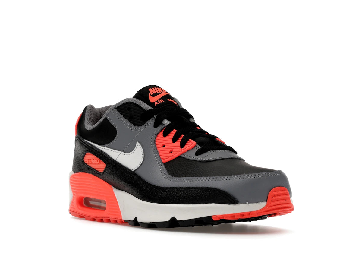 Nike Air Max 90 Black Cool Grey Bright Crimson Photon Dust (GS) - vue secondaire A