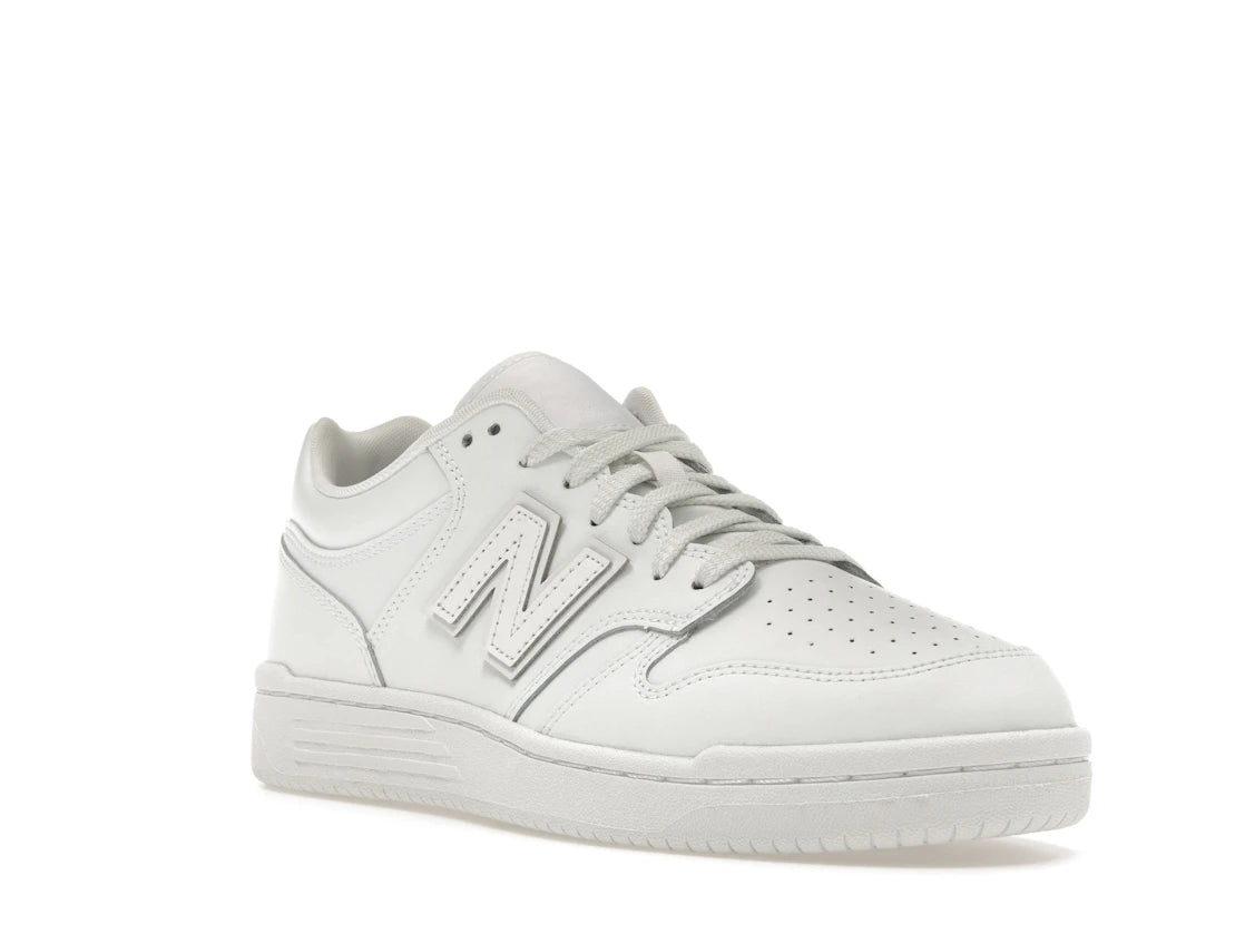 New Balance 480 Triple White - vue secondaire A