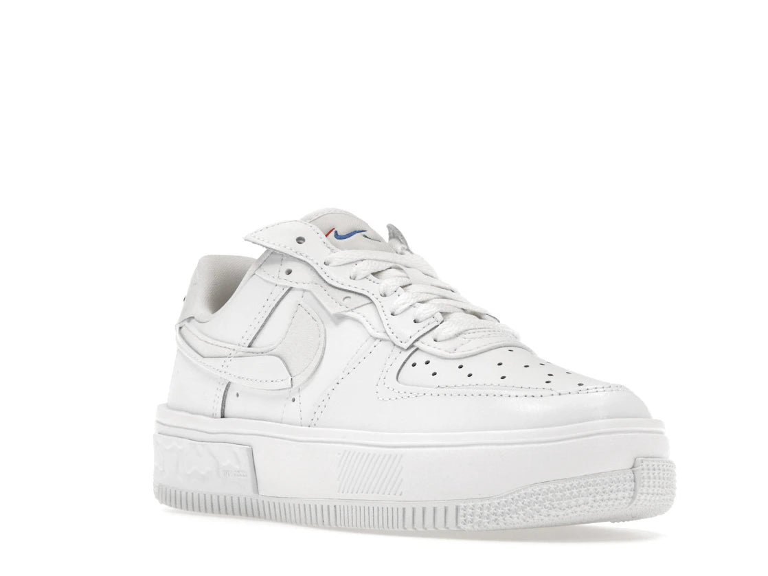 Nike Air Force 1 Low Fontanka Triple White Multi Color Swoosh (Women's) - vue secondaire A