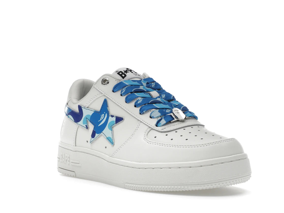 A Bathing Ape Bape Sta Low ABC Camo White Blue (2025) - vue secondaire A