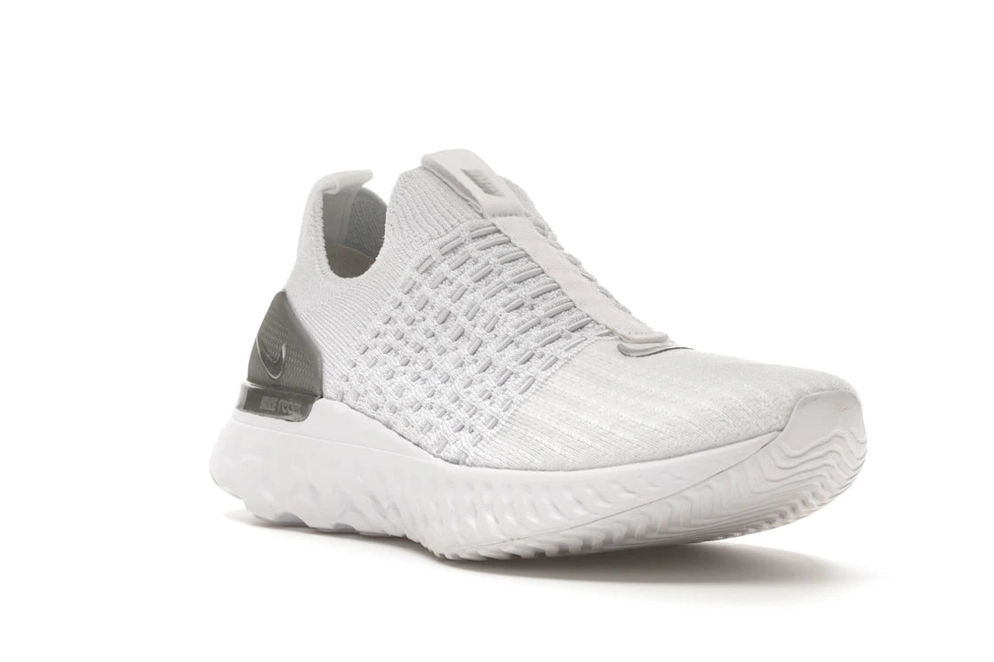 Nike React Phantom Run Flyknit 2 White Pure Platinum (Women's) - vue secondaire A