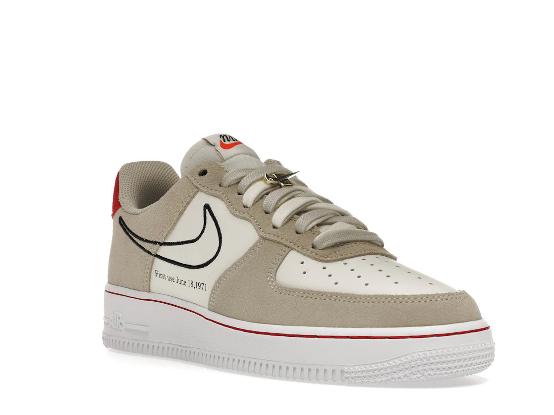 Nike Air Force 1 Low First Use Light Sail Red - vue secondaire A