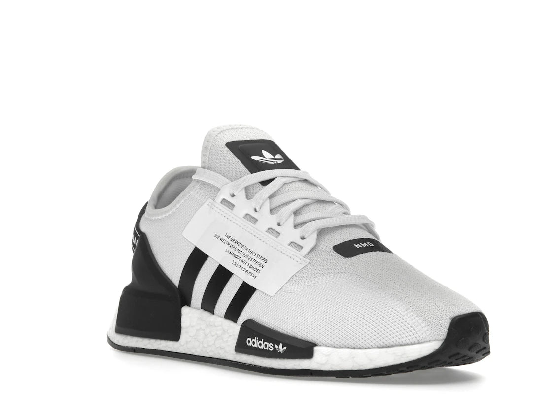 adidas NMD R1 V2 White Black Stripes - vue secondaire A