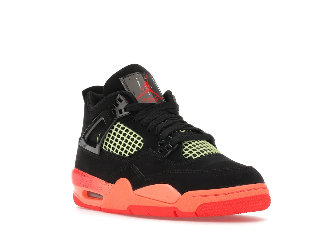 Jordan 4 Retro Black Infrared Barely Volt (GS) - vue secondaire A