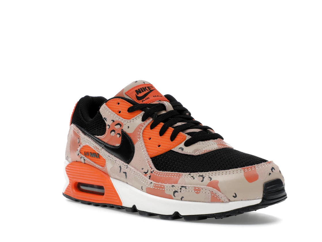 Nike Air Max 90 Premium Bio Beige Safety Orange Camo - vue secondaire A