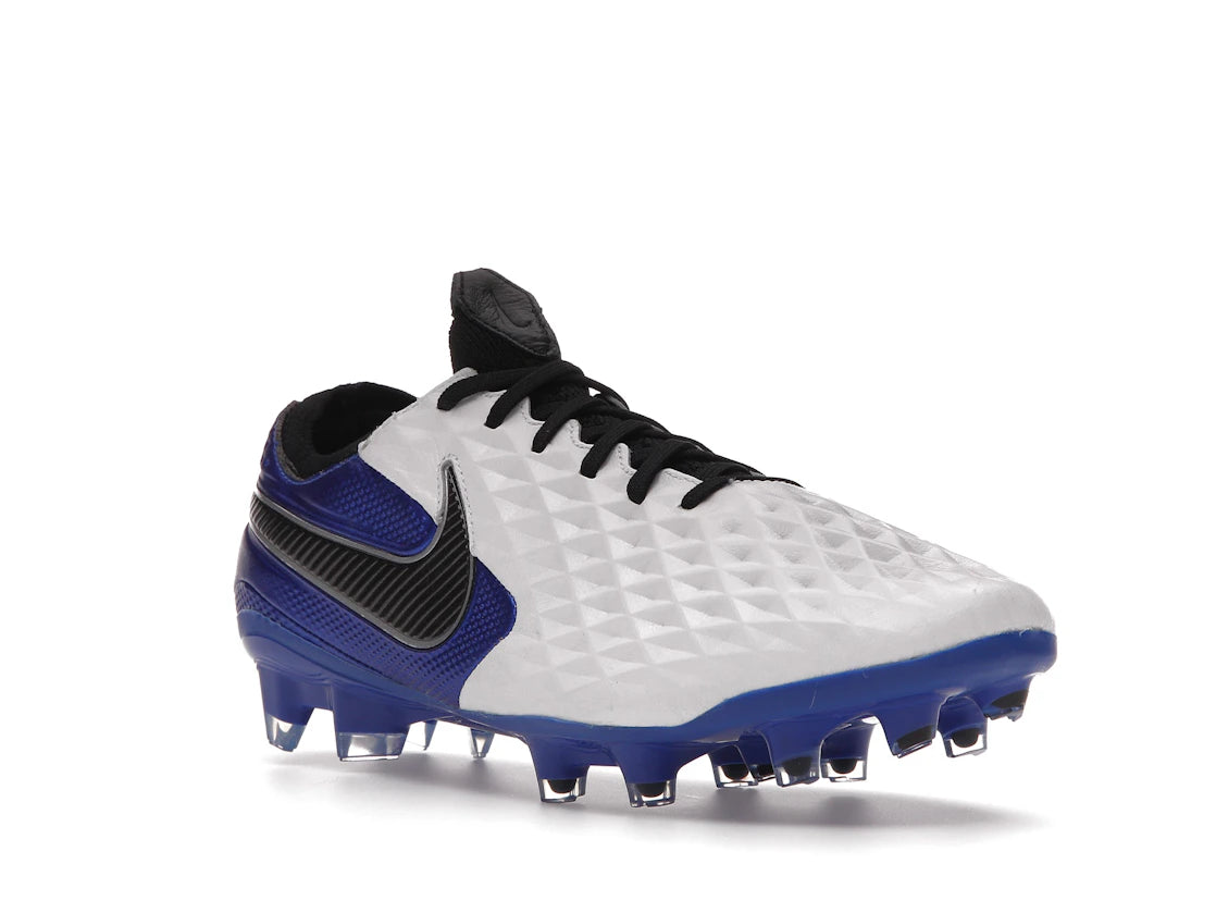 Nike Tiempo Legend 8 Elite FG White Hyper Royal - vue secondaire A