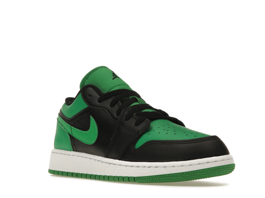 Jordan 1 Low Lucky Green (GS) - vue secondaire A