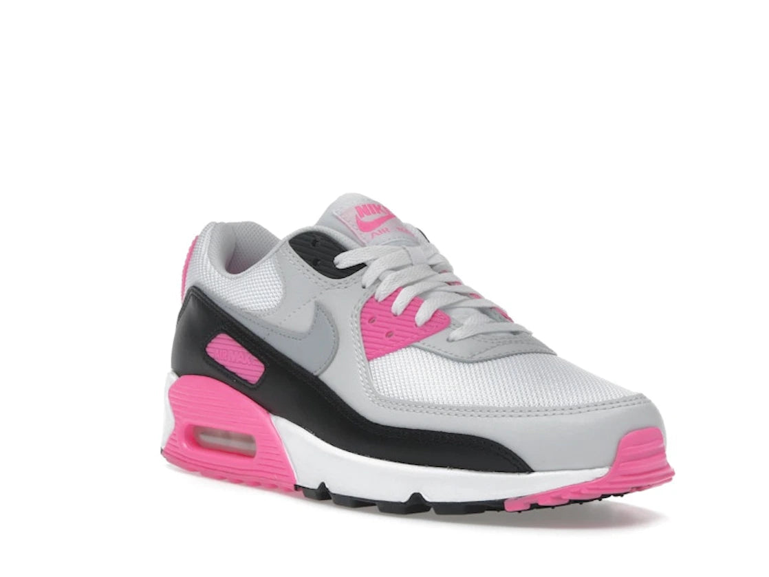 Nike Air Max 90 White Pink Glow Wolf Grey (Women's) - vue secondaire A