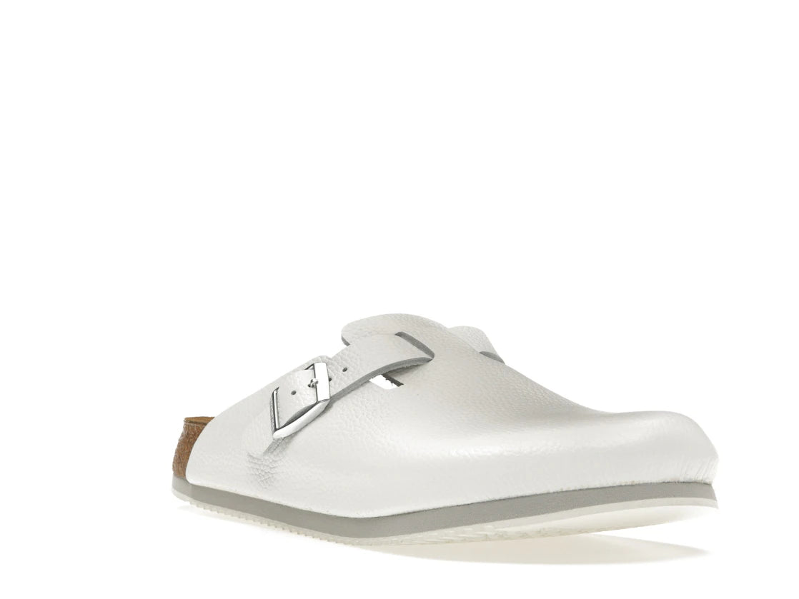Birkenstock Boston Super Grip Leather White - vue secondaire A