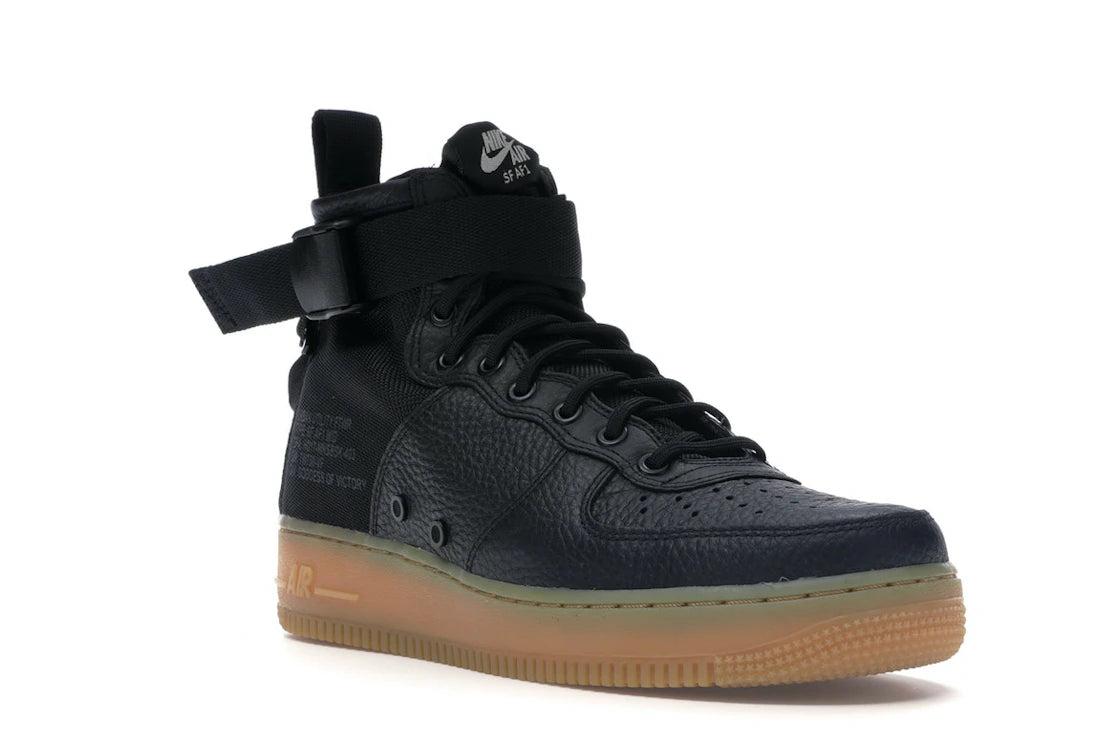 Nike SF Air Force 1 Mid Black Gum - vue secondaire A