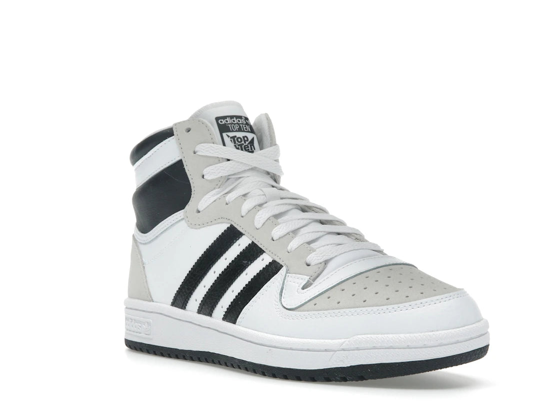 adidas Top Ten Hi White Black Taupe - vue secondaire A