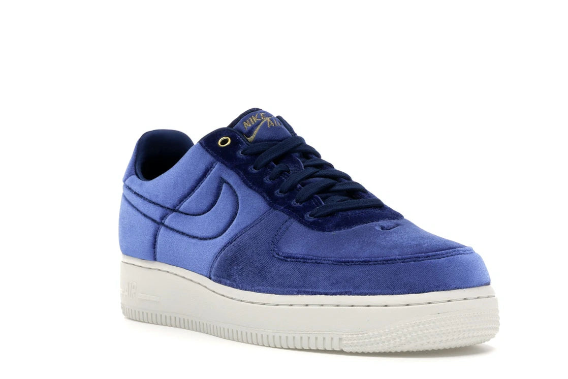 Nike Air Force 1 Low Premium 3 Velour Blue Void - vue secondaire A