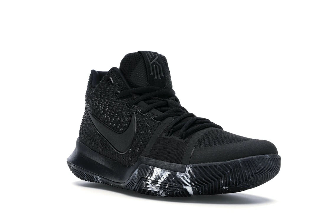 Nike Kyrie 3 Triple Black - vue secondaire A