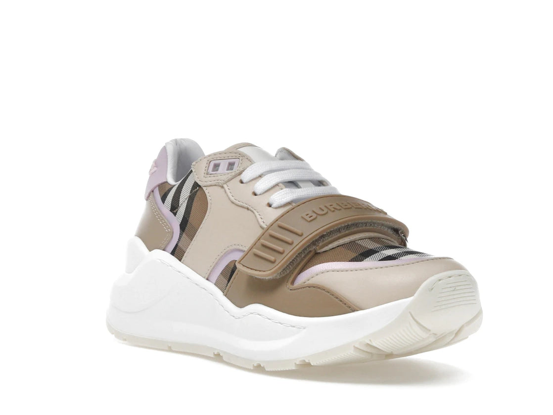 Burberry Ramsey Vintage Check Sneaker Beige Taupe Brown (Women's) - vue secondaire A