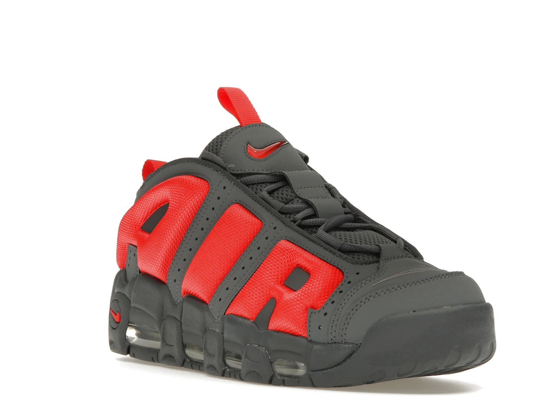 Nike Air More Uptempo Low Dark Grey Light Crimson - vue secondaire A
