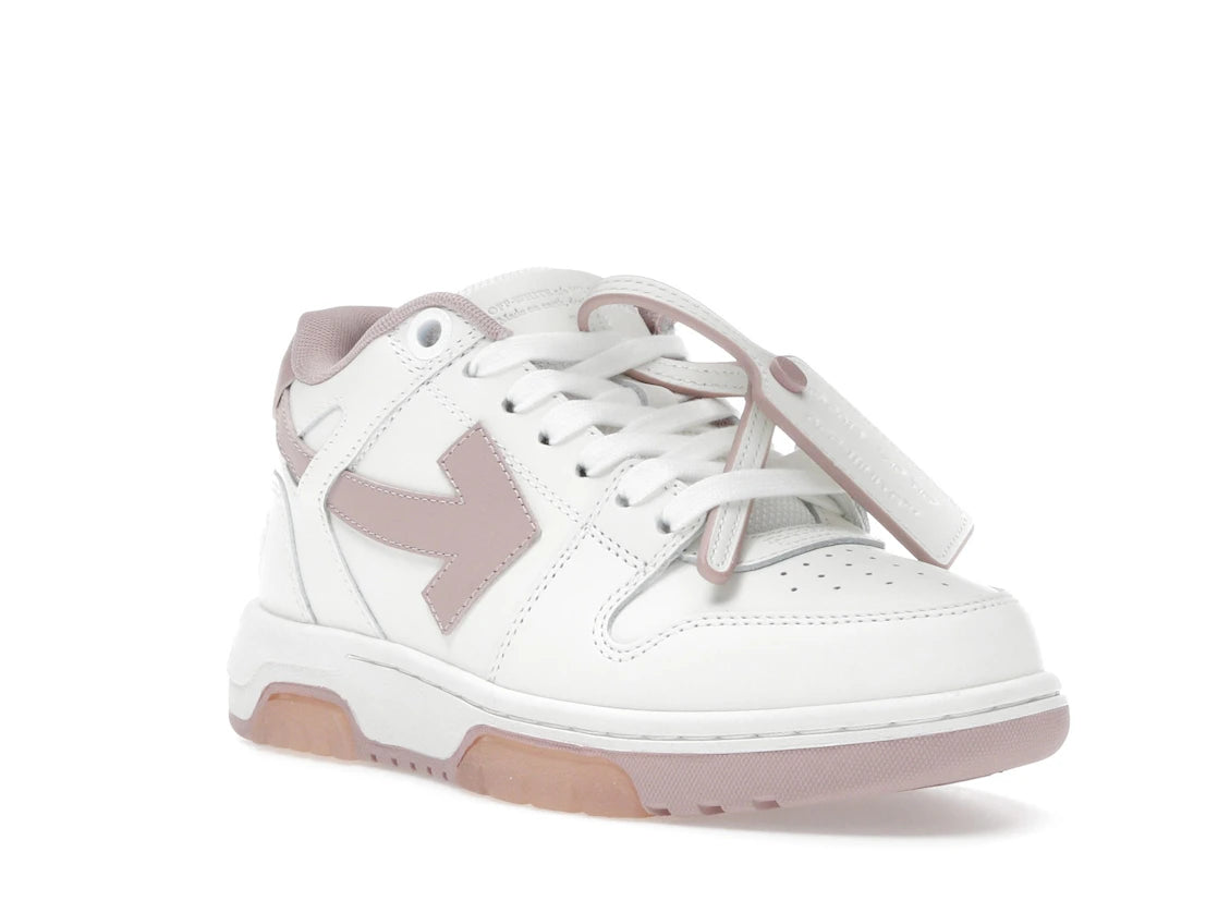 OFF-WHITE Out Of Office OOO Low Tops White Pink (Women's) - vue secondaire A