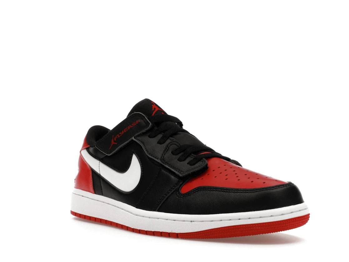 Jordan 1 Low FlyEase Black White Gym Red - vue secondaire A