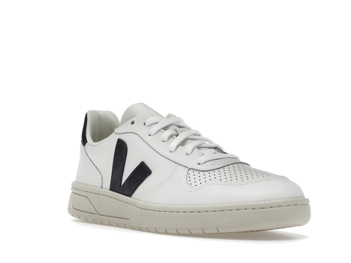 Veja V-10 Leather White Black - vue secondaire A