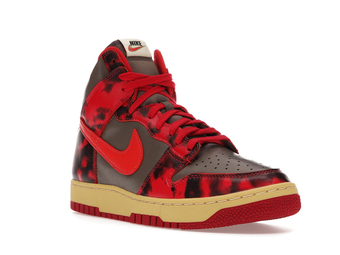Nike Dunk High 1985 Red Acid Wash - vue secondaire A
