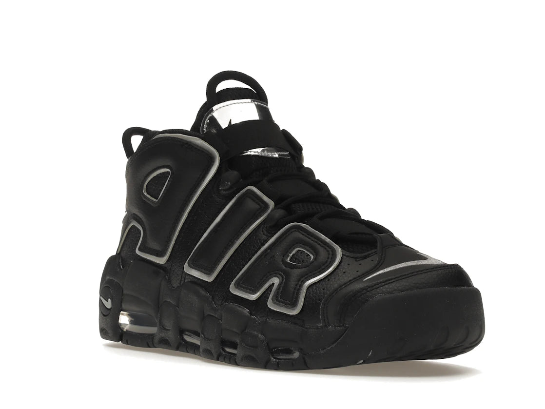 Nike Air More Uptempo Black Silver (Women's) - vue secondaire A