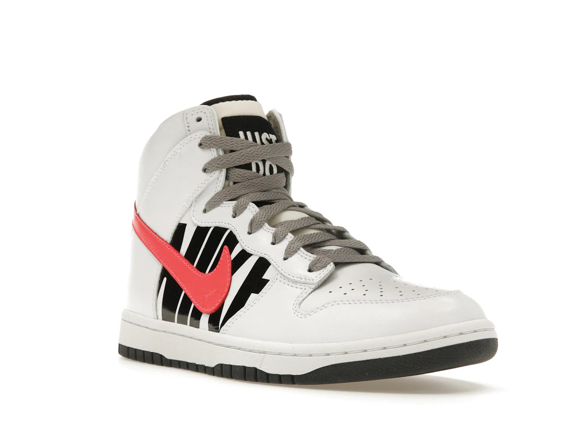 Nike Dunk Lux High Undefeated White Infrared - vue secondaire A