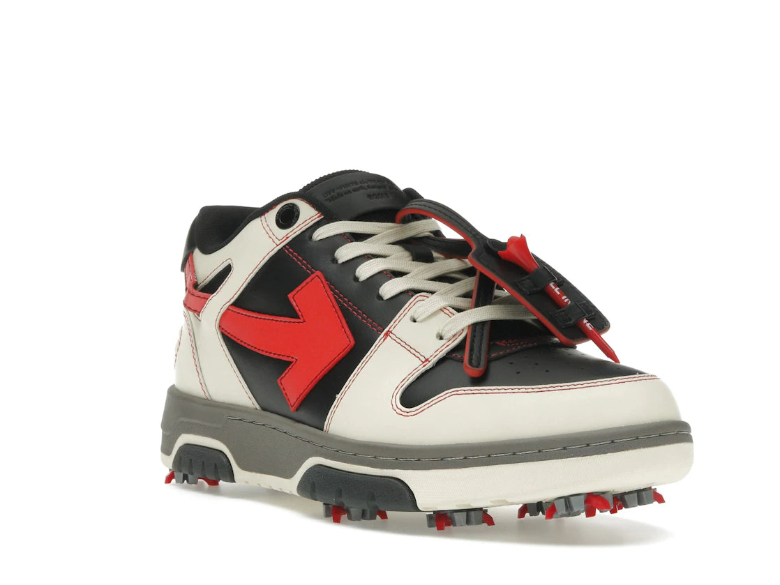 OFF-WHITE Out Of Office OOO Low Tops Golf Paris Hilinski Red Black - vue secondaire A