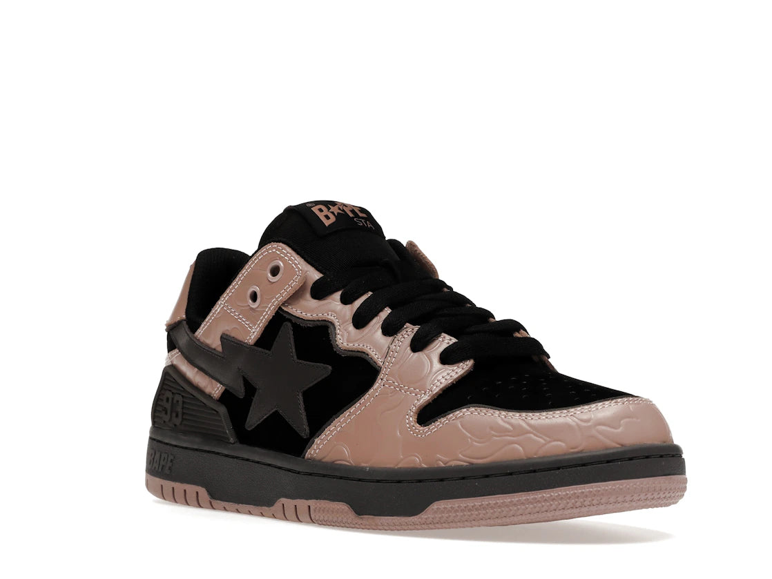 A Bathing Ape Bape SK8 Sta Dirty Pink Black - vue secondaire A