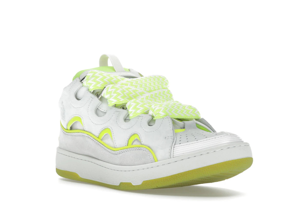 Lanvin Curb Sneaker White Fluo Yellow - vue secondaire A