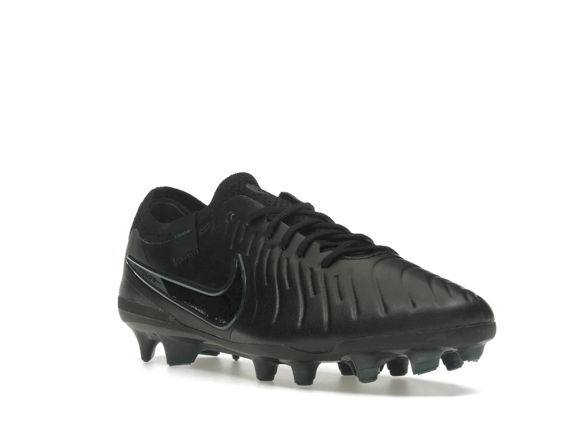 Nike Tiempo Legend 10 Elite FG Black Deep Jungle - vue secondaire A
