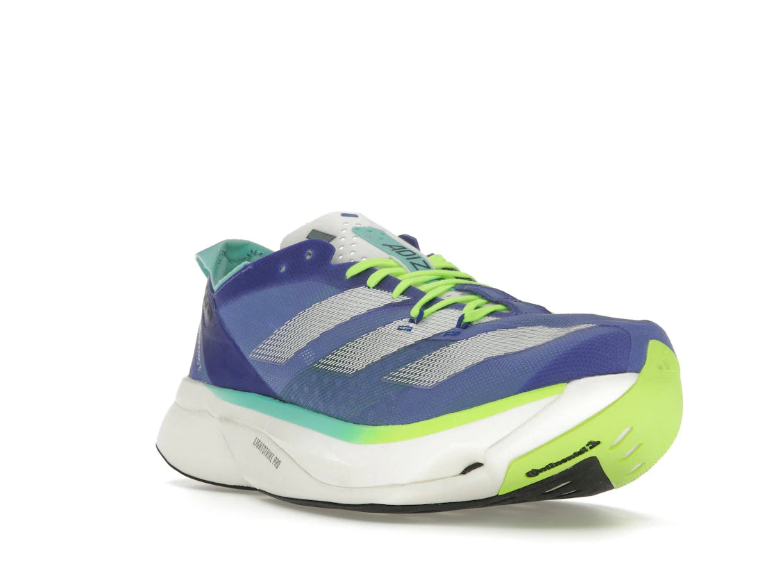 adidas Adizero Adios Pro 3 Cobalt Blue Zero Metalic Lucid Lemon - vue secondaire A