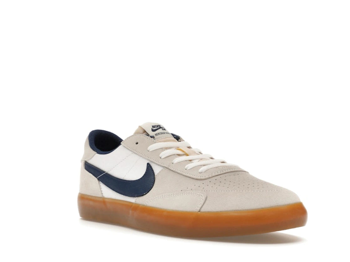 Nike SB Heritage Vulc Summit White Navy Gum - vue secondaire A