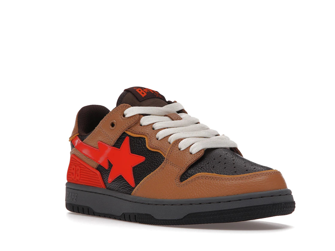 A Bathing Ape Bape SK8 Sta Brown Orange - vue secondaire A