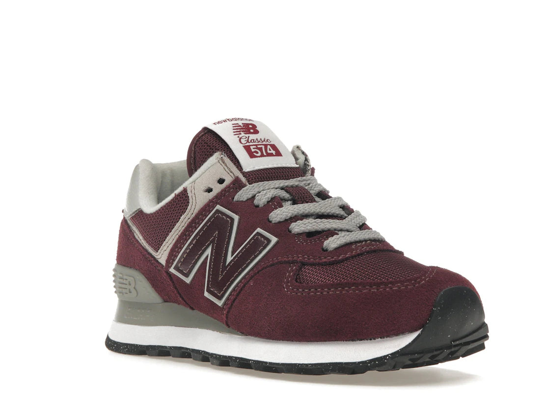 New Balance 574 Core Burgundy White (Women's) - vue secondaire A