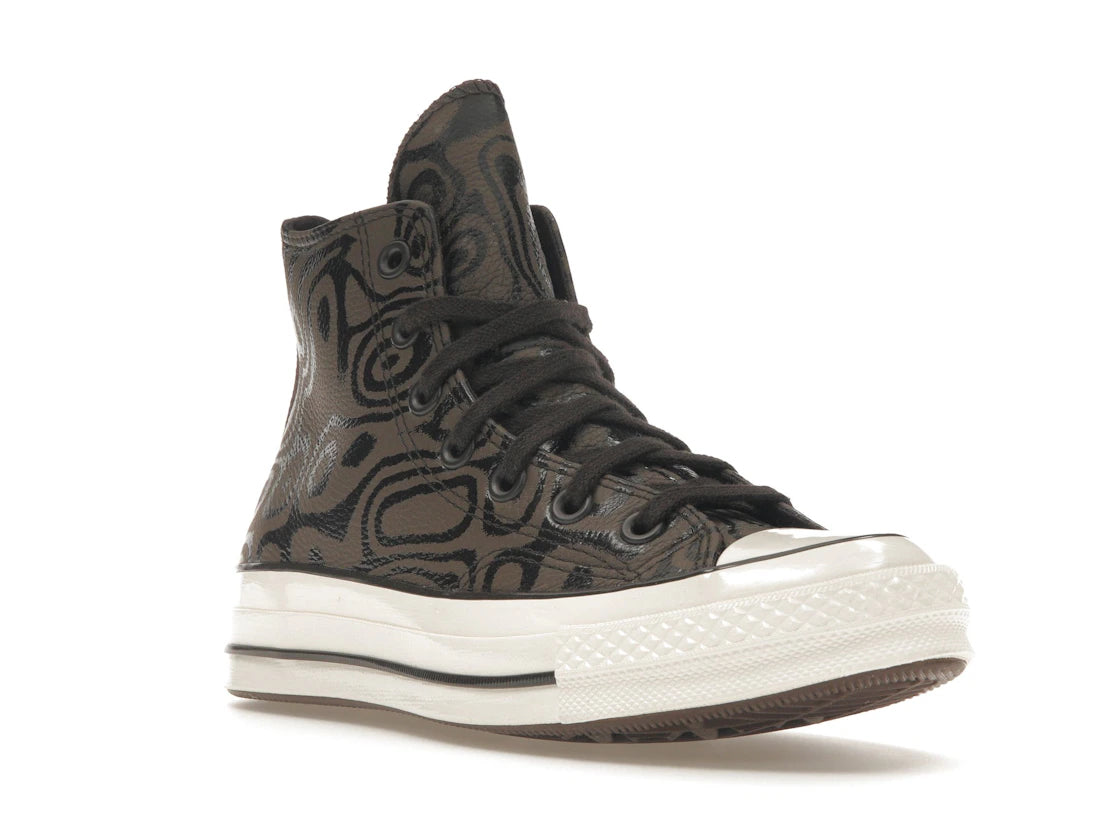 Converse Chuck Taylor All Star 70 Hi Willy Wonka Chocolate Swirl - vue secondaire A