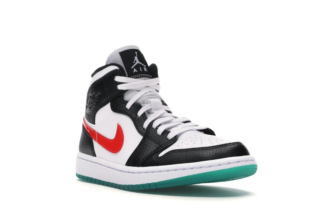Jordan 1 Mid Alternate Swooshes Red Yellow (Women's) - vue secondaire A