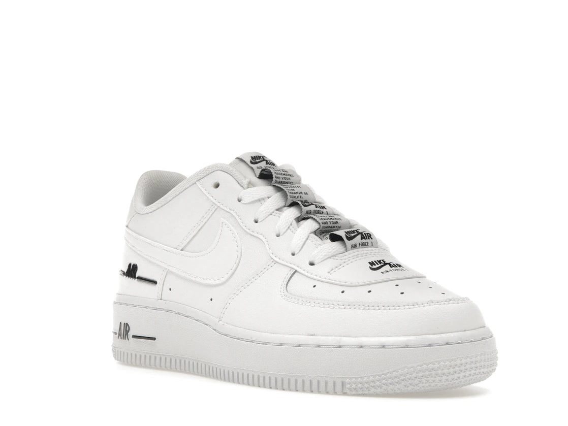 Nike Air Force 1 LV8 3 White Black (GS) - vue secondaire A