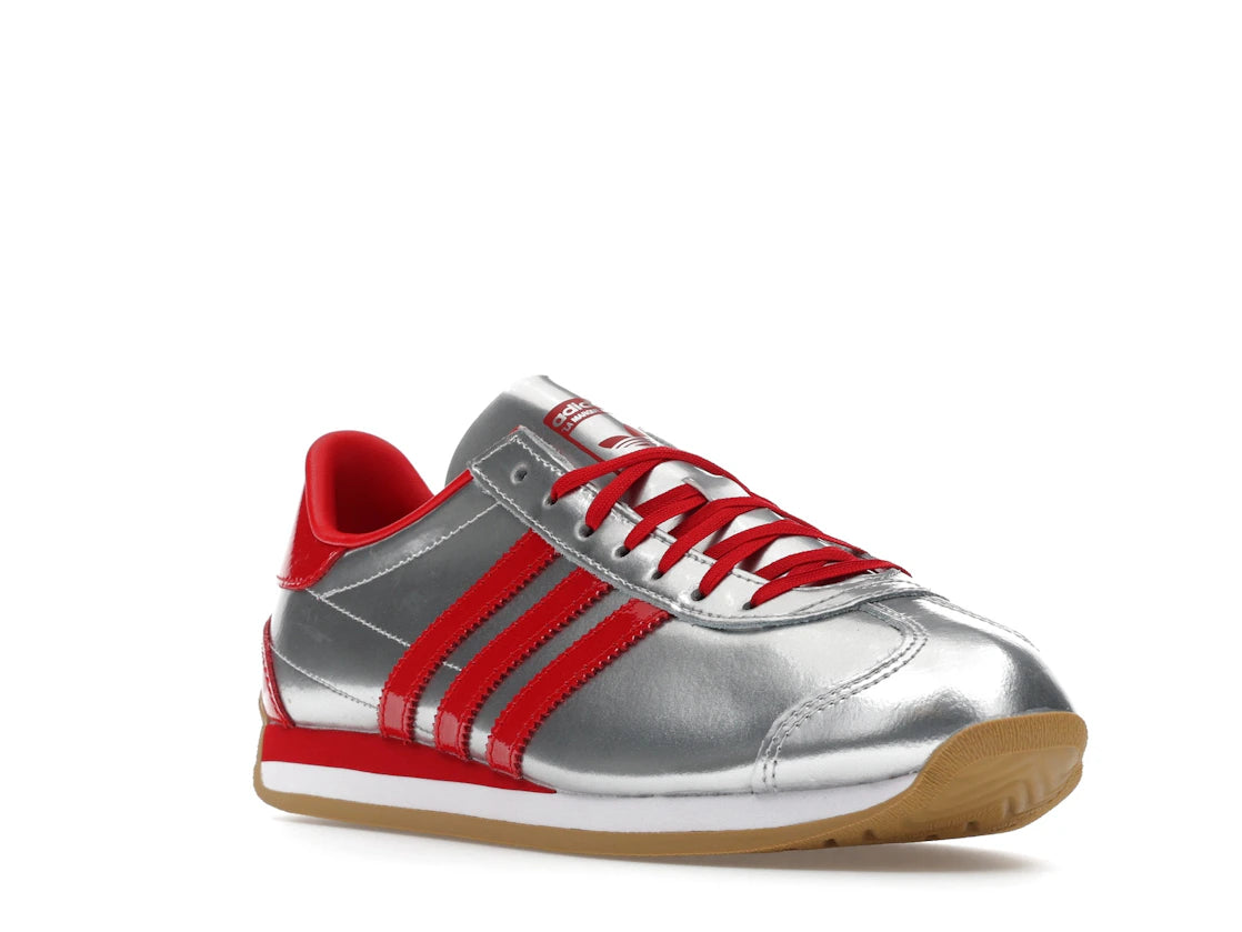 adidas Country OG Silver Metallic Better Scarlet (Women's) - vue secondaire A