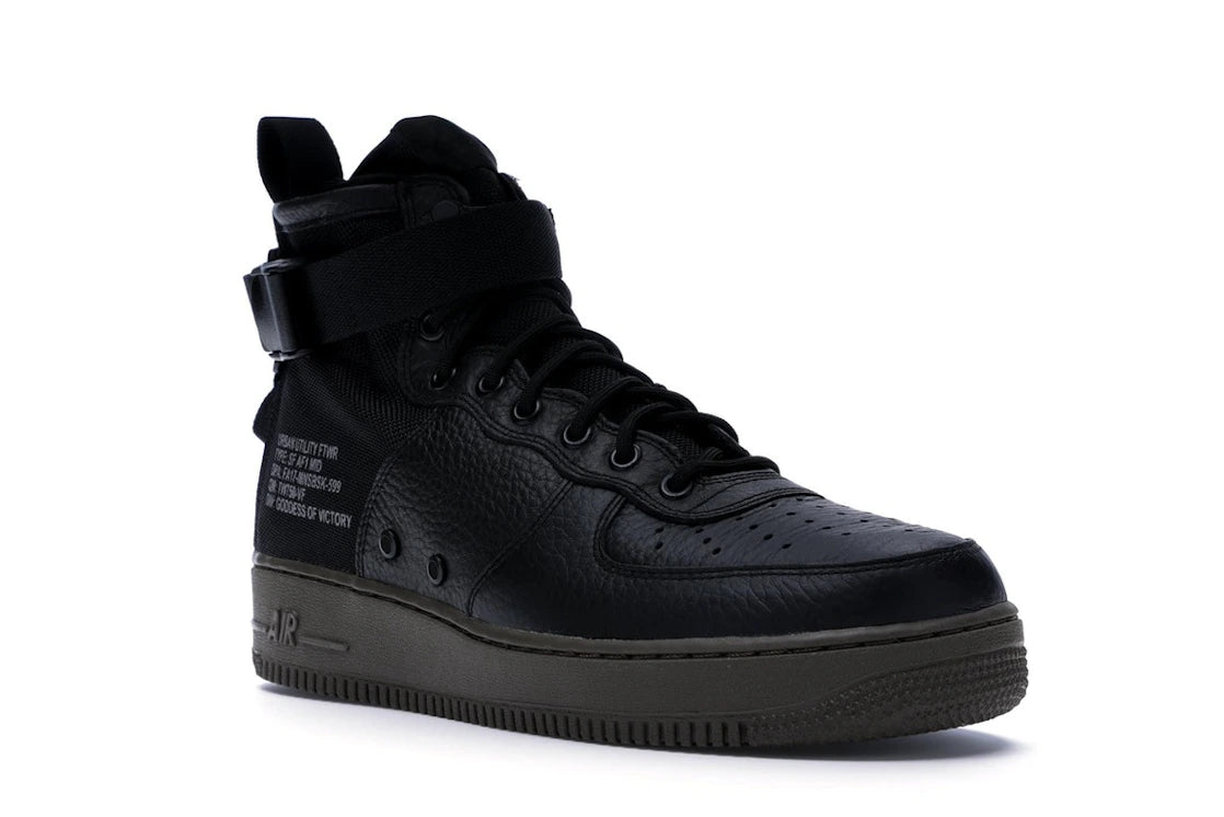 Nike SF Air Force 1 Mid Black Dark Hazel - vue secondaire A