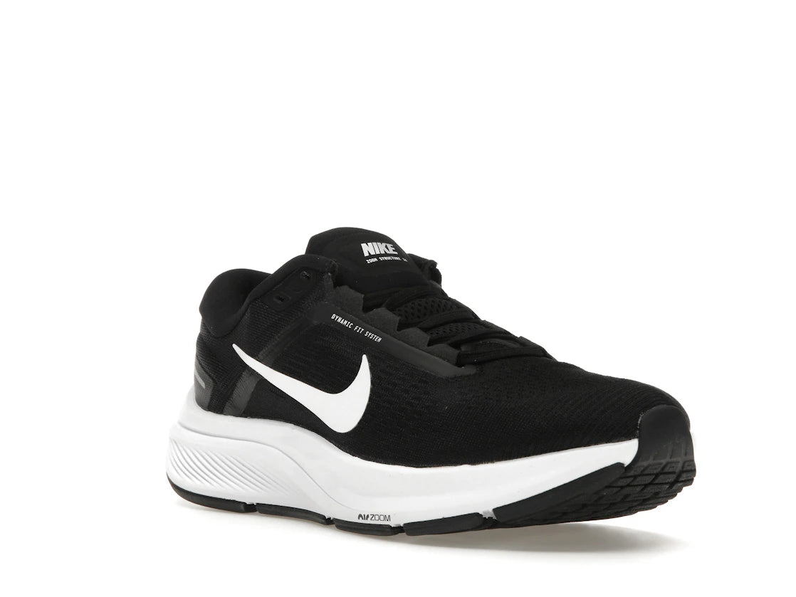 Nike Air Zoom Structure 24 Black White (Women's) - vue secondaire A